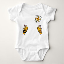 おしゃぶり保安官カウボーイ女性のカーボーイベビージャンプスーツ