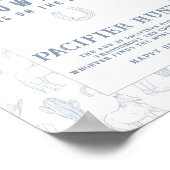 おしゃぶり狩りカウボーイベビーシャワーゲーム ポスター (角)