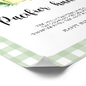 おしゃぶり狩りカエル赤ちゃんシャワーゲーム ポスター (角)