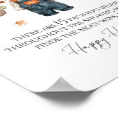 おしゃぶり狩りカボチャ赤ちゃんシャワー秋 ポスター (角)