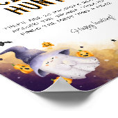 おしゃぶり狩りゲームハロウィーン赤ちゃんシャワーゲームサイン ポスター (角)