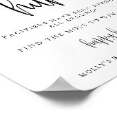 おしゃぶり狩りシャワーゲーム,ミニマル書道 ポスター (角)