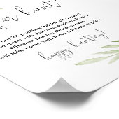 おしゃぶり狩りベビーシャワーゲームサインピンク金ゴールド ポスター (角)