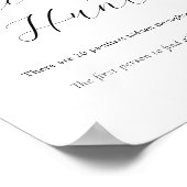 おしゃぶり狩りベビーシャワーゲームサイン ポスター (角)