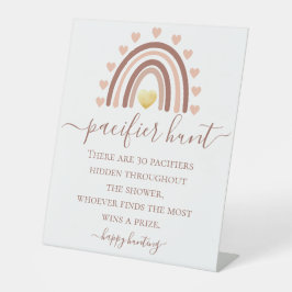 おしゃぶり狩りベビーシャワー 台座サイン