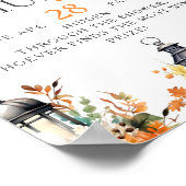 おしゃぶり狩り小さなかぼちゃ赤ちゃんシャワーゲーム ポスター (角)