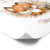 おしゃぶり狩り秋ベビーシャワーゲームサイン ポスター (角)