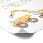 おしゃぶり狩り赤ちゃんシャワー標識 ポスター (角)