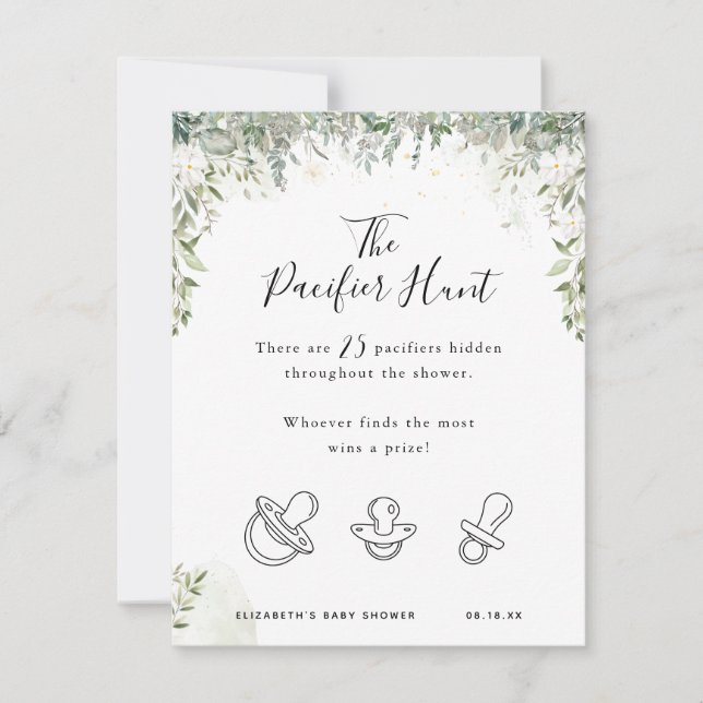 おしゃぶり狩り |赤ちゃんシャワーゲーム (正面)