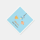 おしゃぶり魚餌魚釣り赤ちゃんシャワー用品 スタンダードカクテルナプキン (角)