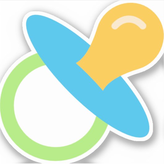 おしゃぶり シール (正面)