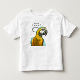 おしゃべりおもしろいのオウムの幼児のTシャツ トドラーTシャツ