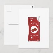 おしゃべりしよう Let's+Ketchup 挨拶 ポストカード (正面/裏面)