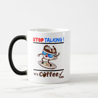おしゃべりはもう終わり、コーヒータイムです モーフィングマグカップ