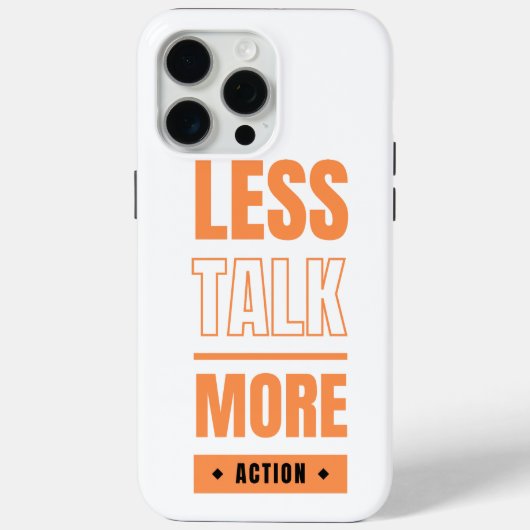 おしゃべりより行動派 Case-Mate iPhoneケース (裏面)