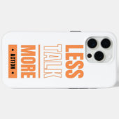 おしゃべりより行動派 Case-Mate iPhoneケース (裏面 (横))
