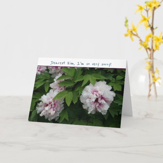 おしゃべりをお許し下さモダンい カード (黄色い花)