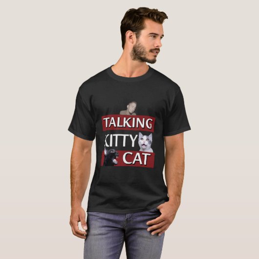 おしゃべり猫 Tシャツ (正面フル)
