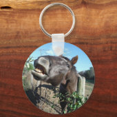 おしゃべり茶色の馬 キーホルダー (正面)