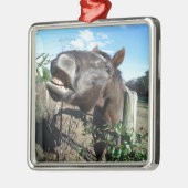 おしゃべり茶色の馬 メタルオーナメント (左)