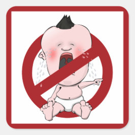 おしゃべり話なし – ひったくりなし スクエアシール