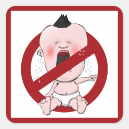 おしゃべり話なし – ひったくりなし スクエアシール