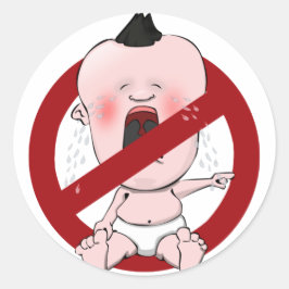 おしゃべり話なし – ひったくりなし ラウンドシール