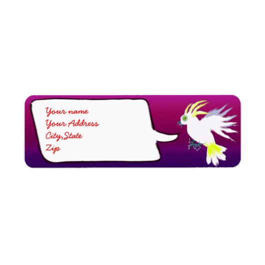 おしゃべり ラベル (正面)