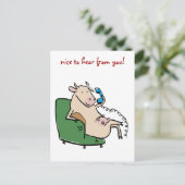 おしゃべり_cowお疲れ様! ポストカード (スタンド正面)