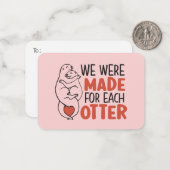 おしゃれおもしろい一回作かわいいバレンタインデー ノートカード (正面/裏面インサイチュ)