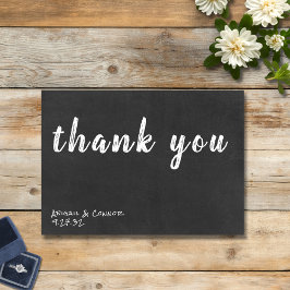 おしゃれじゃないけど愛があればシンプルカジュアルチョークボード サンキューカード