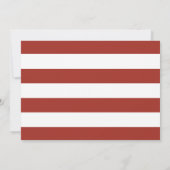 おしゃれすぎず愛に満ちたカジュアルウェディング テラコッタ 招待状 (裏面)