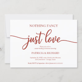 おしゃれすぎず愛らしい カジュアルウェディング テラコッタ 招待状