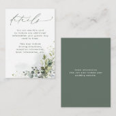 おしゃれすぎず愛を添えて ユーカリグリーンの詳細 エンクロージャーカード (正面/裏面)