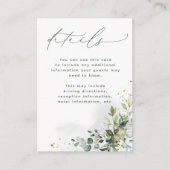 おしゃれすぎず愛を添えて ユーカリグリーンの詳細 エンクロージャーカード (正面)