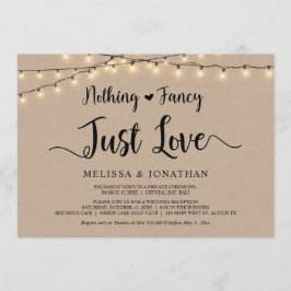 おしゃれすぎず、ただ愛を、ストリングライトの挙式 招待状