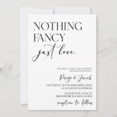 おしゃれすぎないシンプルな愛のミニマルカジュアルウェディング 招待状 (正面)