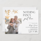 おしゃれすぎない、ただ愛を感じる カジュアルな結婚式の写真 招待状 (正面)