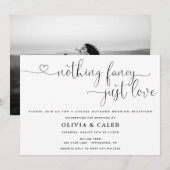 おしゃれすぎない、ただ愛を込めて ウェディングの招待状 招待状 (正面/裏面)