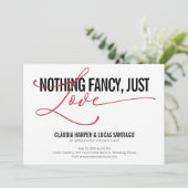 おしゃれすぎない、ただ愛を。カジュアルウェディング 招待状 (スタンド正面)