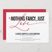 おしゃれすぎない、ただ愛を。カジュアルウェディング 招待状 (正面/裏面)