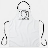 おしゃれでかわいいオリジナル写真ウェディング エプロン (正面)