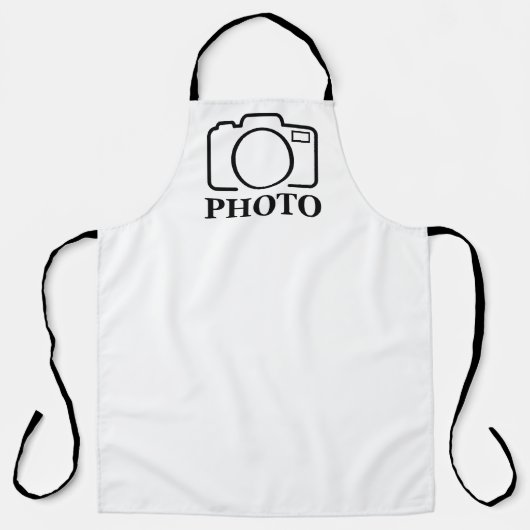 おしゃれでかわいいオリジナル写真ウェディング エプロン (正面)