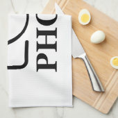 おしゃれでかわいいオリジナル写真ウェディング キッチンタオル (四つ折り)