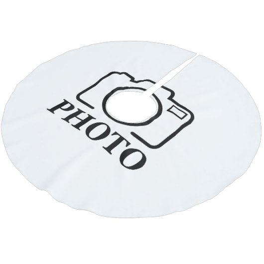 おしゃれでかわいいオリジナル写真ウェディング ブラッシュドポリエステルツリースカート (アングル)