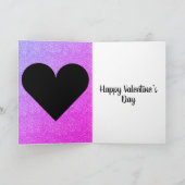 おしゃれでかわいいバレンタインデーのカード カード (内部)