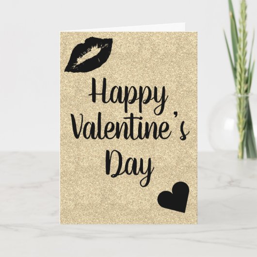 おしゃれでかわいいバレンタインデーのカード カード (正面)