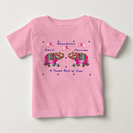 おしゃれでかわいい幼児用アーツィエレファントベイビーTシャツ ベビーTシャツ