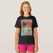 おしゃれでかわいい猫のヴィンテージTシャツ Tシャツ (正面フル)