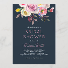 おしゃれでかわいい 編集可能な色の ブライダルシャワーの招待状 招待状